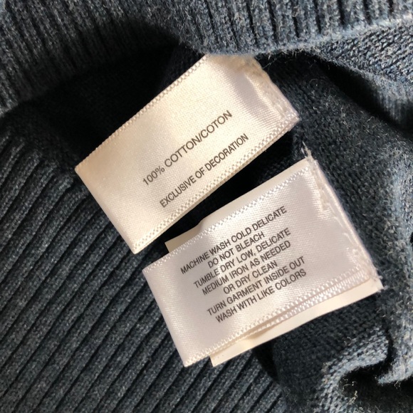 NWT Cutter & Buck Navy Blue Scoop Neck Sweater - Picture 6 of 6